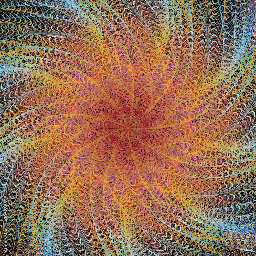 Aufkleber abstract computer generated digital art design