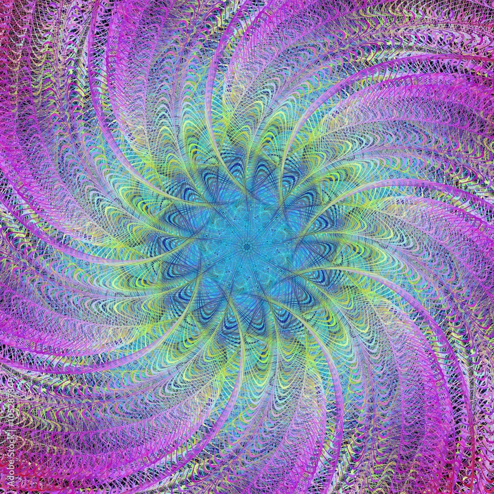 Poster abstract computer generated digital graphic design