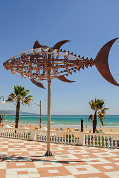 Tuna statue, Barbate, Spain