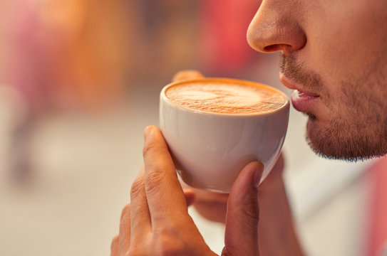 Handsome Man Drinking Coffee 