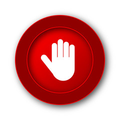 Obraz premium Stop icon