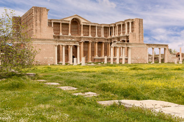 Fototapeta na wymiar The Gymnasium of Sardes Ancient City