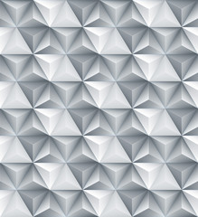 Abstract geometric triangle seamless 3D texture. Vector illustration