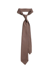 Isolated stylish brown tie