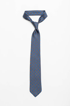 Isolated handmade grey tie