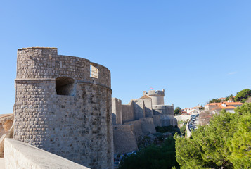 City walls of Dubrovnik, Croatia. UNESCO site