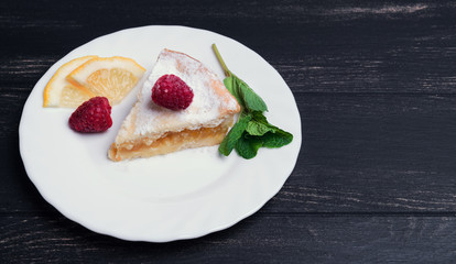 Piece of lemon cake