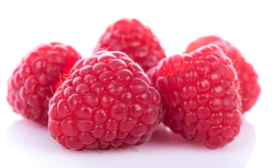 Fresh raspberries
