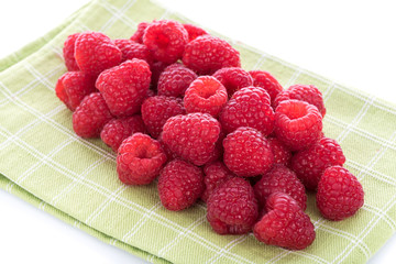 Fresh raspberries