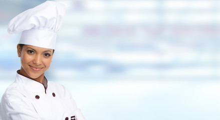 Asian chef woman.