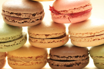 Macarons close up
