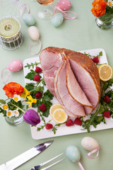 Easter Ham and Raspberry