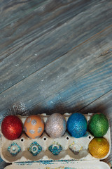 DIY project and new creative idea how to color Easter eggs