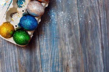 Colorful Easter eggs