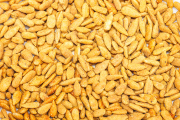Sunflower seed shell out to make it easier to eat.