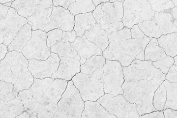 Fotobehang soil drought cracked texture © Ammak