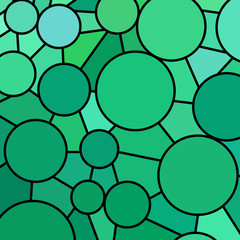 abstract vector stained-glass mosaic background