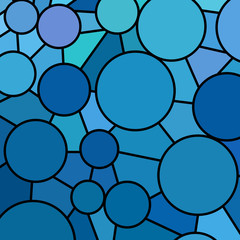 abstract vector stained-glass mosaic background