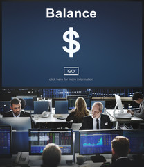 Balance Dollar Sign Financial Economy Concept