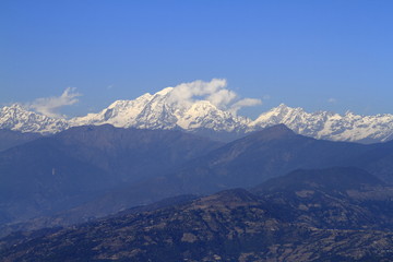 Fototapeta na wymiar View of the Himalaya