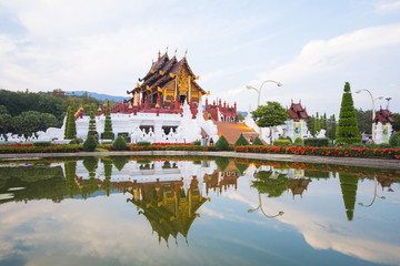 Naklejka premium Chiang Mai,THAILAND-DECEMBER 28, 2016: royal park rajapruek, Chi