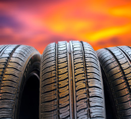 Obraz premium Set of tires