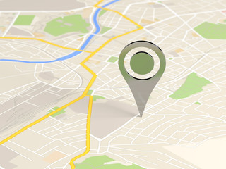 Obraz premium ikona lokalizatora mapy