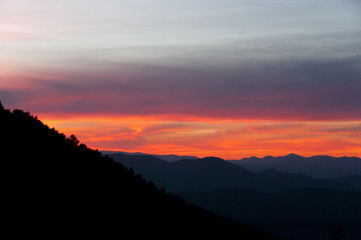 Naklejka premium Colorful Sunset - Atlas Mountains - Morocco
