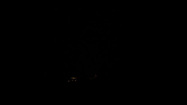 moonset behide buddhism pagoda monument in temple - timelapse