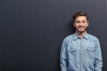 Obraz premium Handsome young student