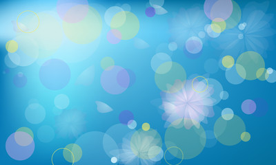 blue background with circles