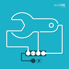 Connection flat design technology