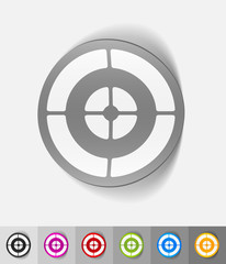 realistic design element. target
