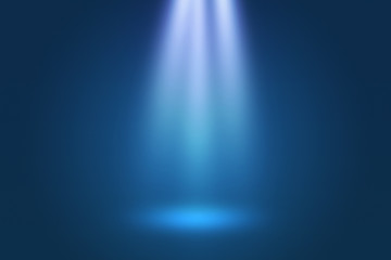 Spotlight Show Blue Background