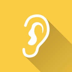 Ear  - vector icon.