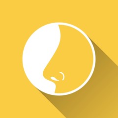 Nose  - vector icon.