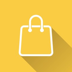 Shopping bag - vector icon.