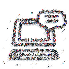 people  shape computer icon