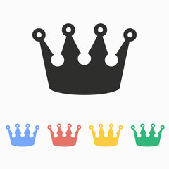 Crown - vector icon.
