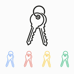 Key - vector icon.
