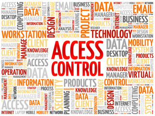 Access control word cloud concept