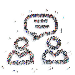 people  men dialogue icon