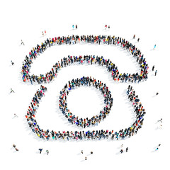 people retro phone icon