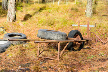 Tire wagon