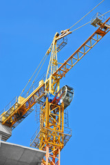 Naklejka premium Construction tower crane
