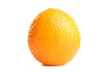 delicious and great orange on white isolated background