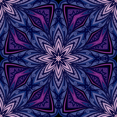 Vector Seamless Abstract Tribal Pattern