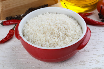 Raw rice