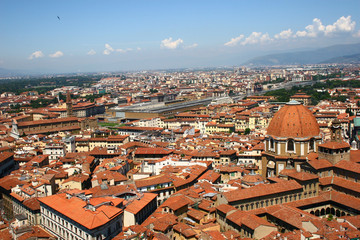 Fototapeta na wymiar Florence from high