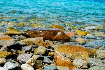 Obraz premium Hon Chong island, popular tourist destinations at Nha Trang. Vietnam